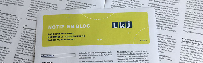 Newsletter notiz en bloc